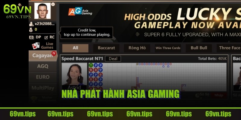 Nhà phát hành Asia Gaming
